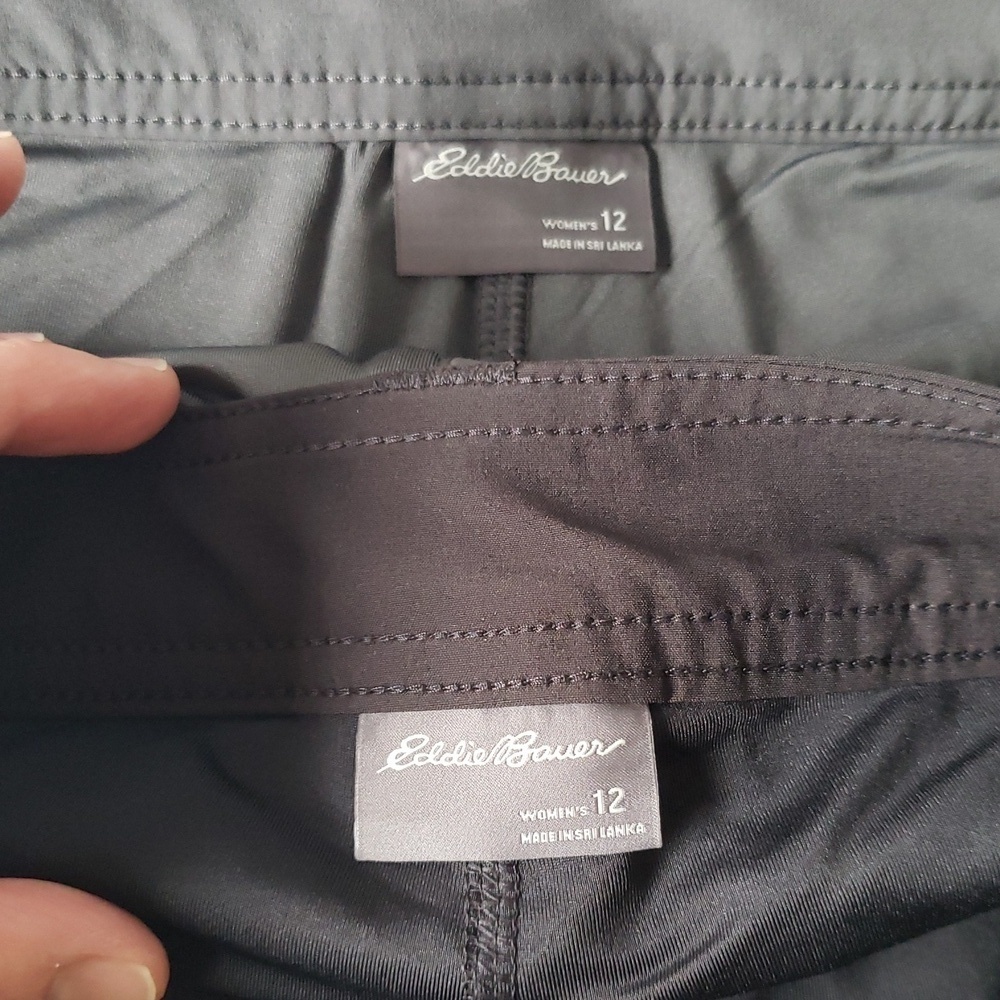 Bundle Eddie Bauer Skorts 12 Gray Black Athletic Hiking Outdoor Camping Tennis - Picture 14 of 16